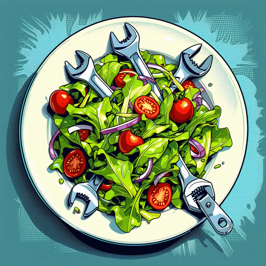 salad of wrenches, comic book style