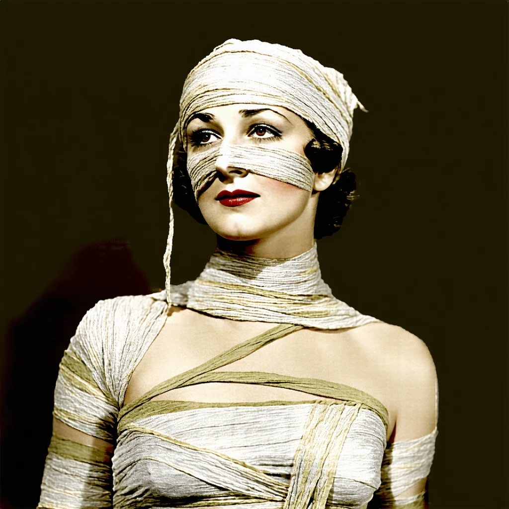 mature woman, 1930s, secret mummy, art deco club